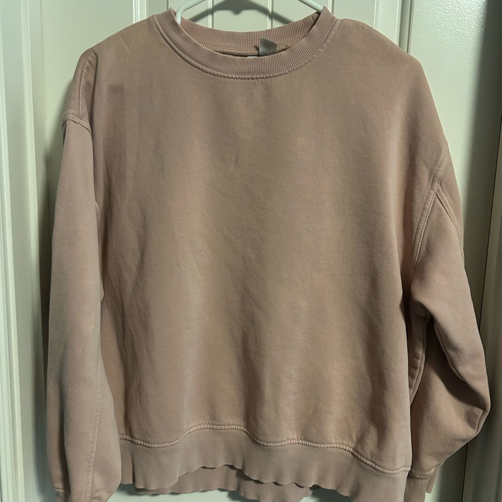 H&M Blush Pink Crewneck Sweatshirt